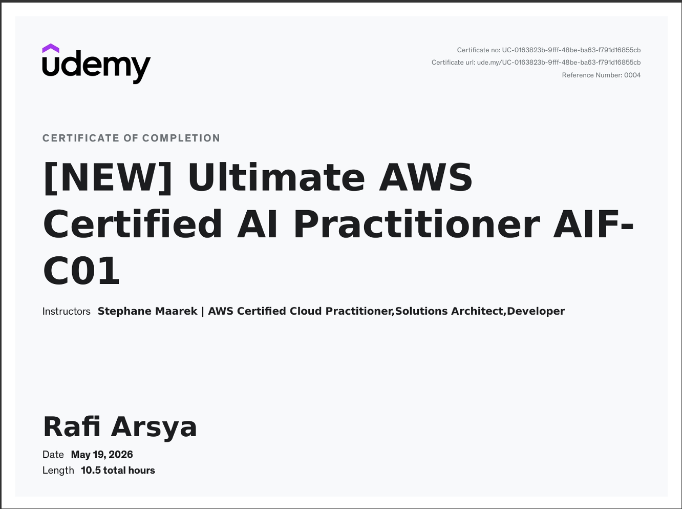 AWS Certified AI Practitioner AIF-C01