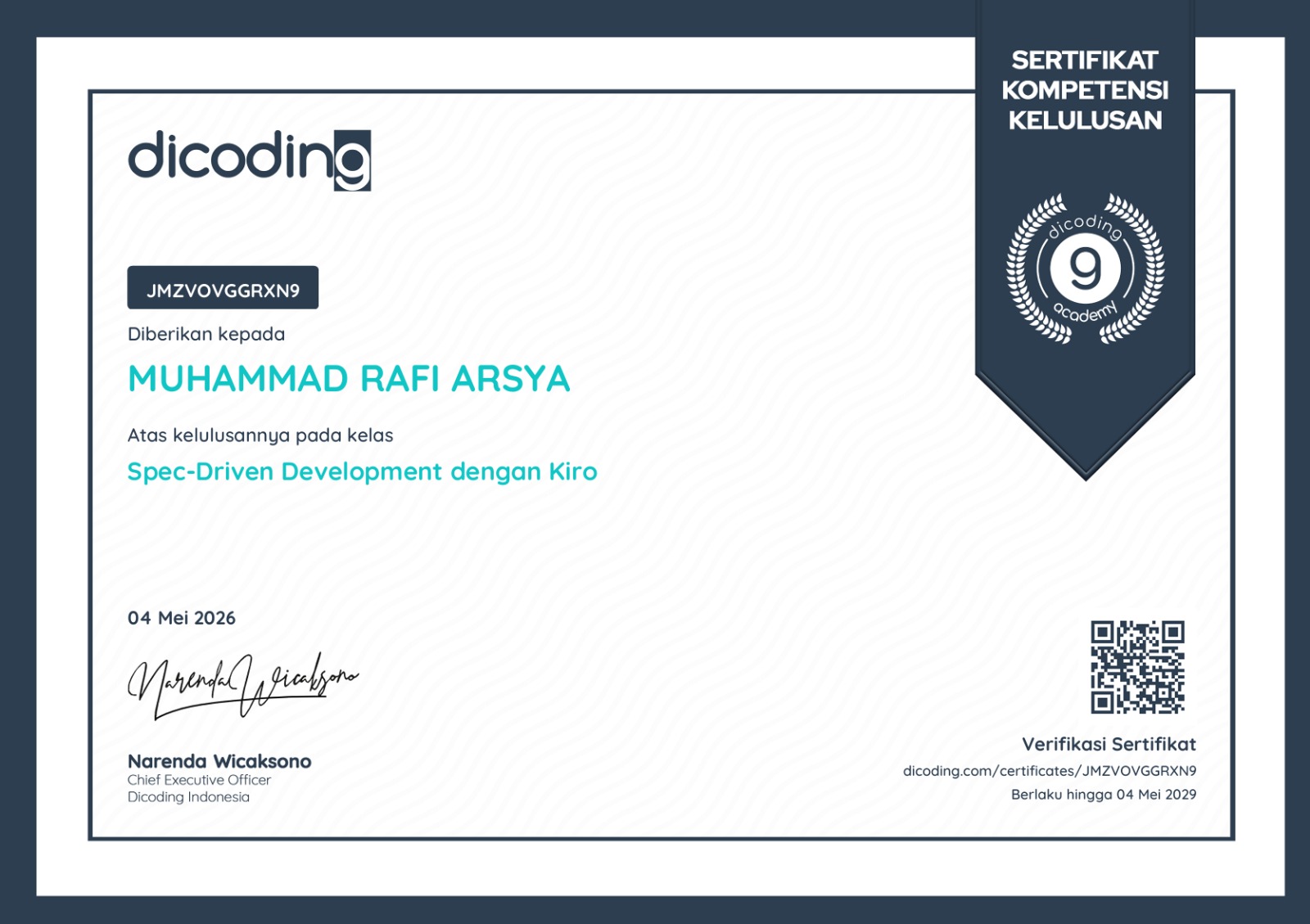 Spec-Driven Development dengan Kiro